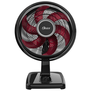 Ventilador Oster Power Fresh, 40cm, 3 Velocidades, Preto e Vermelho - OVTR481 220V