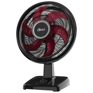 Ventilador Oster Power Fresh, 40cm, 3 Velocidades, Preto e Vermelho - OVTR481 220V