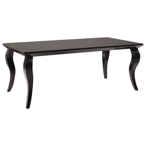 Mesa G Móveis Berlin 200x100cm Laca Preto / Vidro Preto - 953