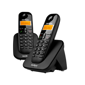 Telefone Intelbras TS3112 sem Fio, Digital, com Ramal Adicional, Preto