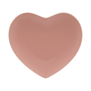 Coração Decorativo de Cerâmica Lyor Heart Rosa 13,50cm x 12,50cm x 2cm - 8684