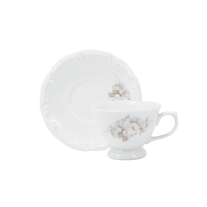 Xícara de Café com Pires Schmidt Eterna 70ml, Porcelana - 114/E351