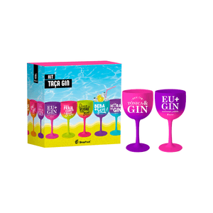 Conjunto de Taças para Gin Brasfoot Hoje tem Gin 580ml, 2 Peças - 10570