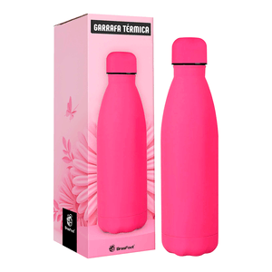 Garrafa Térmica Brasfoot Metal Neo 500ml Pink - 10615