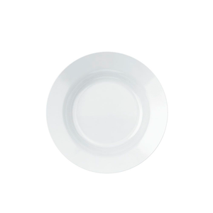 Prato Fundo 23cm Duralex Opaline Menu, Vidro, Branco - 5843