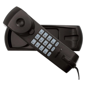 Telefone Intelbras TC20 com Fio Preto