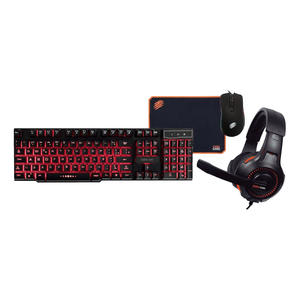 Combo Gamer OEX Thunder, com 4 Peças, Preto - TM306