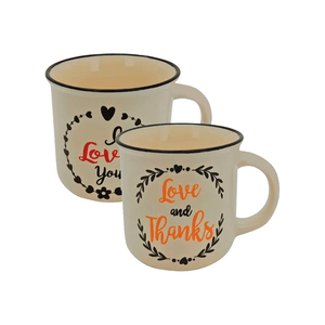 Caneca Yangzi Afeto 320ml, Porcelana, Sortida - 18476