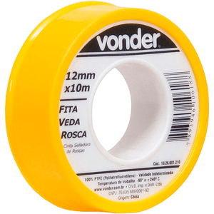 Fita Veda Rosca 12mmx10m Vonder - 1026001210