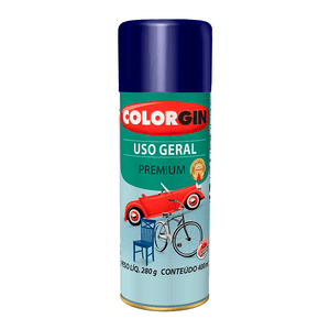 Tinta Spray Acabamento Metálico Colorgin Uso Geral Azul Angra 400ml - 57011