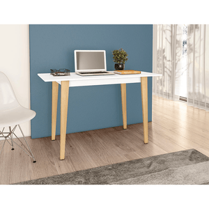 Mesa para Escritório Movelbento Branco - RT3086