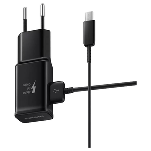 Carregador Samsung Ultra Rápido 15W, com Cabo USB, Type C, Preto - TA20B