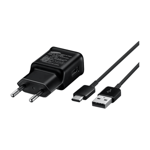 Carregador Samsung Ultra Rápido 15W, com Cabo USB, Type C, Preto - TA20B