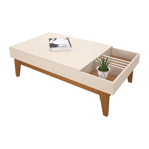 Mesa de Centro HB Vitta Off White / Nature - 5120