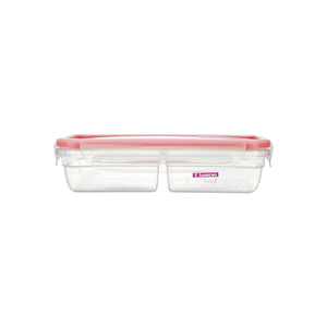 Pote Retangular de Plástico Sanremo 730ml, com Trava Rosa - SR1753/33