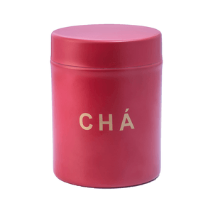 Pote Redondo Para Chá Plasvale Atualle 800ml, 9,5cm X 12,5cm, Vermelho - 8098