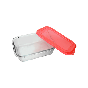 Pote Retangular Yangzi 560ml Borossilicato com Tampa - 19194