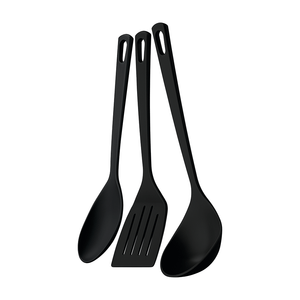 Conjunto de Utensílios Tramontina Easy 3 Peças Preto, de Nylon 25099/014