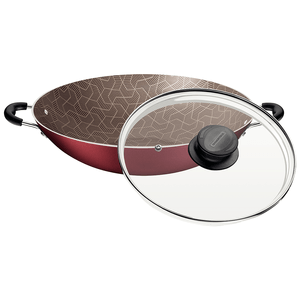 Panela Wok Tramontina Paris 36cm, 6 Litros, Alumínio, Vermelho - 28545/736