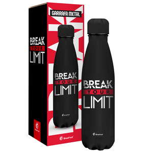 Garrafa Térmica Brasfoot Metal Neo Break Your Limit 500ml Preta - 11027