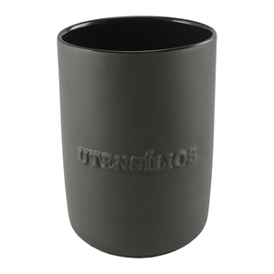 Porta Utensílios Ceraflame Utensil Jar, Cerâmica, Grafite - 080354G