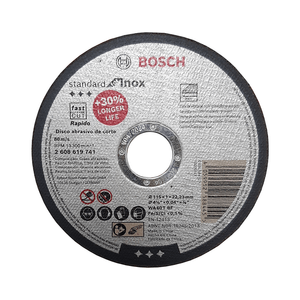 Disco de Corte Bosch Standard para Inox 4 1/2" x 1mm - 2608619741-000