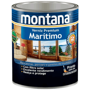 Verniz Premium Montana Marítimo Natural Brilhante 900ml - 33B270510