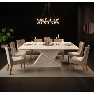 Mesa Dj Zafira 200x100cm Off White - 20350.174