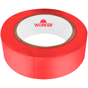 Fita Isolante Worker 19mm x 10m Vermelho - 344451