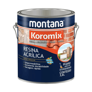 Resina Acrílica Impermeabilizante Montana Koromix Incolor 3,6L - 33C6118814