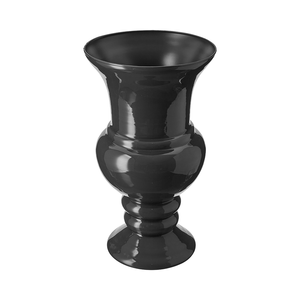 Vaso Decorativo Vitazza Itália 45cm x 25cm, Preto, Vidro - 71790B