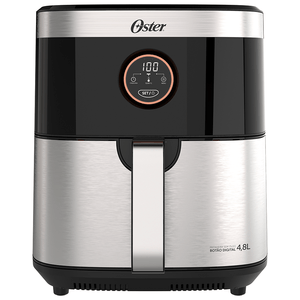 Fritadeira sem Óleo Oster 2 em 1, 4,8L, 1500W, com Painel Digital, Inox- OFRT660 220V