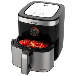 Fritadeira sem Óleo Oster 2 em 1, 4,8L, 1500W, com Painel Digital, Inox- OFRT660 220V