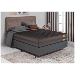 Base Box Casal Berflex 138x188x25cm Cinza