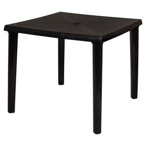 Mesa Plástica Desmontável Mor 82x82cm Preta - 15151402