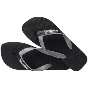 Chinelo Havaianas Dual Preto / Cinza Aço 39/40