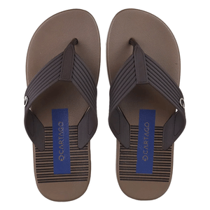 Chinelo Cartago Montreal Marrom / Azul 37/38