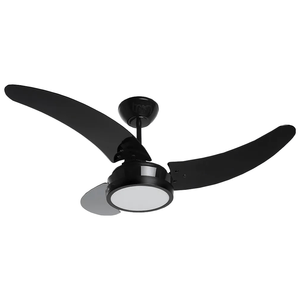 Ventilador de Teto Tron Búzios Max com Luminária, 3 Pás, Black - 51.01-1552 220V