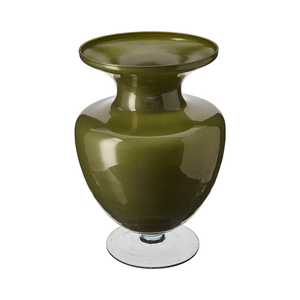 Taça Decorativa Vitazza Corazon 34cm x 22cm, Verde, Vidro - 50880B