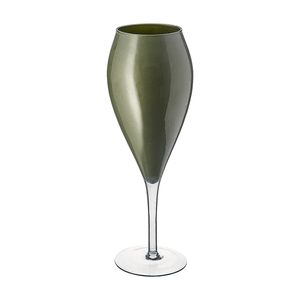 Taça Decorativa Vitazza Ibiza 46cm x 13cm, Verde, Vidro - 50960B