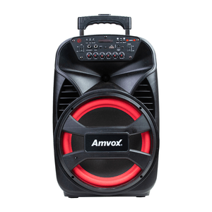 Caixa Amplificada Amvox Aca 480 Torre, 480w, Com Bluetooth, Usb E Rádio Fm