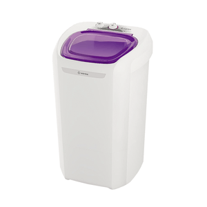 Lavadora de Roupas Wanke Paloma Mais 14 Kg, Semiautomática, 3 Programas de Lavagem, Branca com Lilás - 220V