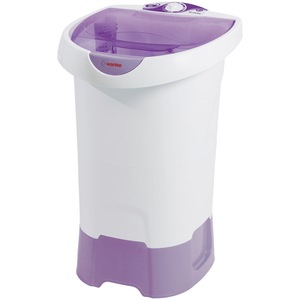 Lavadora de Roupas Wanke Lis 4Kg, Semiautomática, 4 Programas de Lavagem, Branca com Lilás - 220V