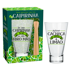 Conjunto para Caipirinha Brasfoot Long Caipirinha Boa 2 Peças - 12059