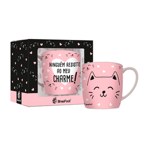 Caneca Urban Brasfoot Cat 360ml, Porcelana - 3568