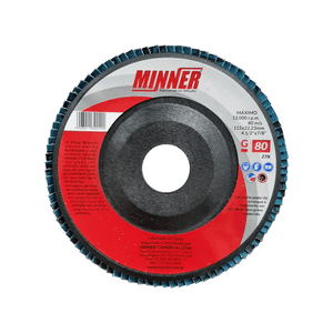 Disco para Desbaste/Acabamento Flap Disc Minner 4.1/2" - 092611580