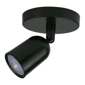 Spot Direcionável Fixo de Teto Cristallux 7W Luz Quente 3000K 490 Lúmens Preto - 204691 Bivolt