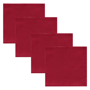 Conjunto de Guardanapos Copa&Cia Home Vermelho 40cm x 40cm 4 Peças - 202231