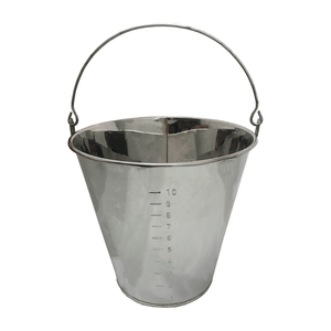 Balde com Graduação Zatti 10 Litros, Inox - 005731