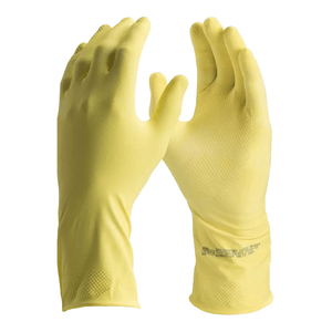 Luva de Limpeza Danny Tamanho P/7 Confort Látex Amarelo - DA-299